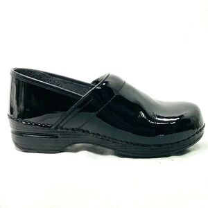 Dansko Clog Patent Leather 9.5 40 Women Black Comfort Shoe Orthopedic Nurse Work